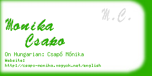 monika csapo business card