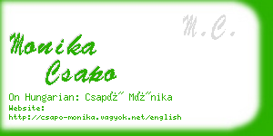 monika csapo business card